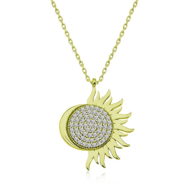 Gümüş Gold Mihrimah Sultan Bayan Kolye