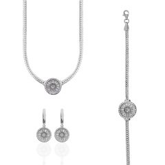 İtalyan Tasarım Baget Taşlı Set